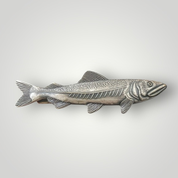 Fish Tie Clip/Bar Imported From Japan Amazing Craftsmanship Christmas Gift New - Picture 12 of 14